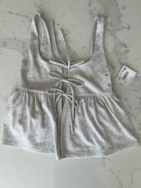 American Eagle Babydoll Front Tie Tank top